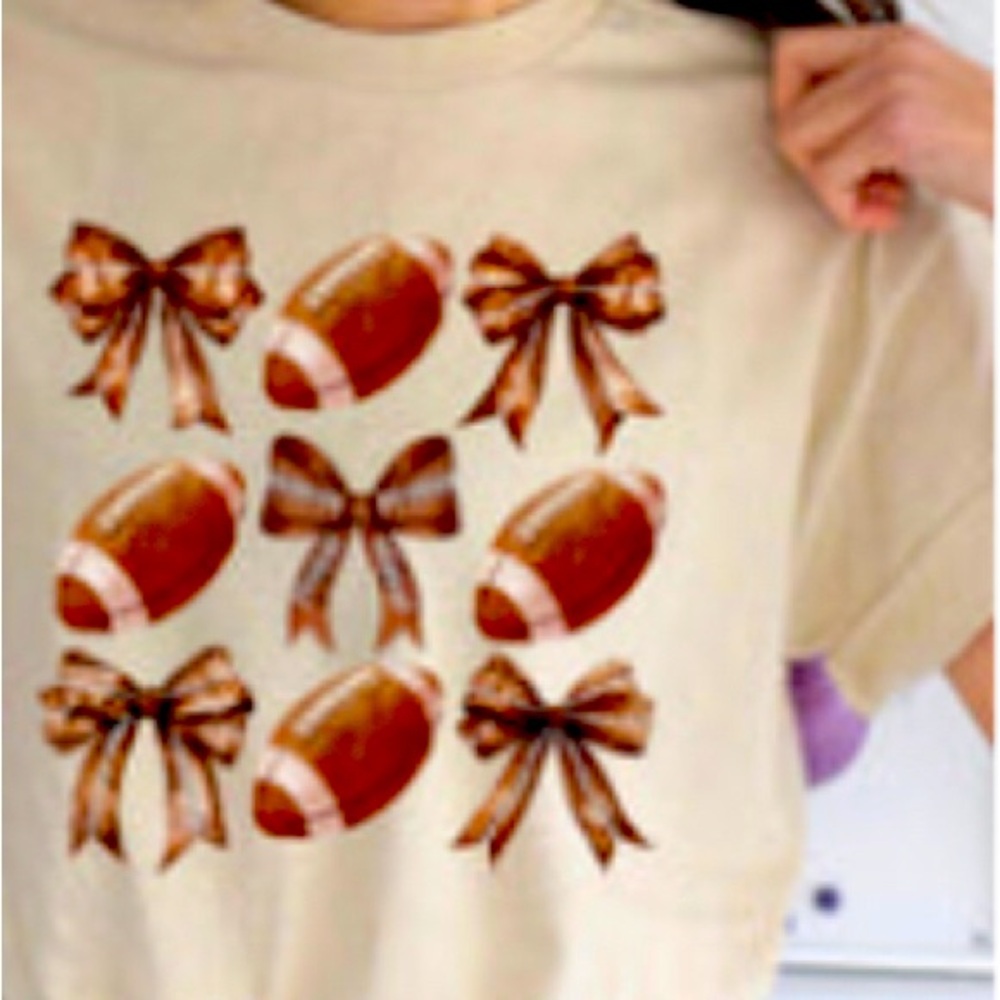 Football and Bows T-Shirt